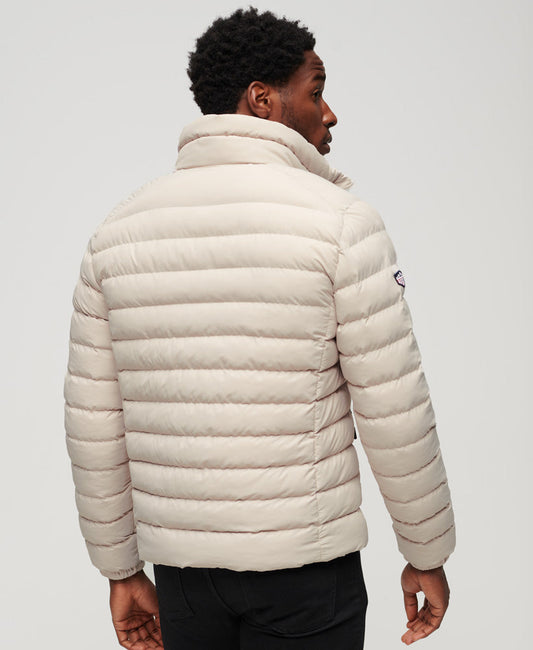 Fuji Printed Padded Slim Fit Jacket | Chateau Grey