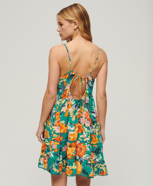 Mini Cami Beach Dress | Bali Blue Anemone