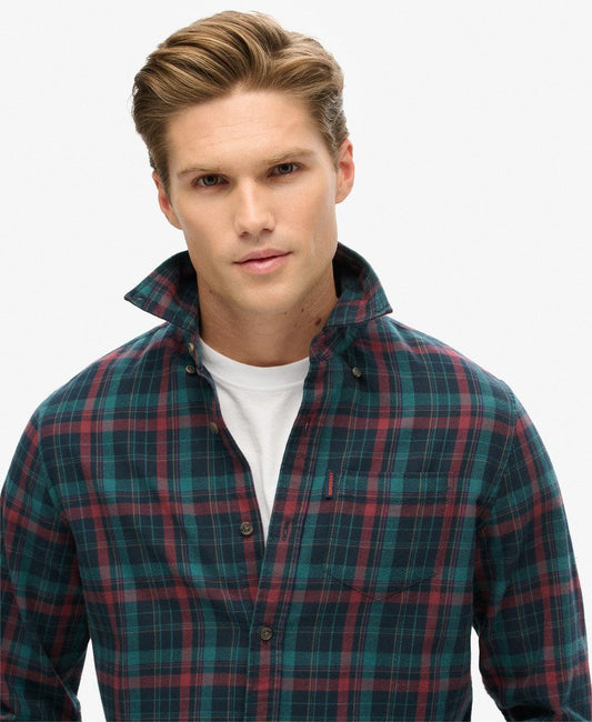 Organic Cotton Vintage Check Shirt | Montauk Check Navy