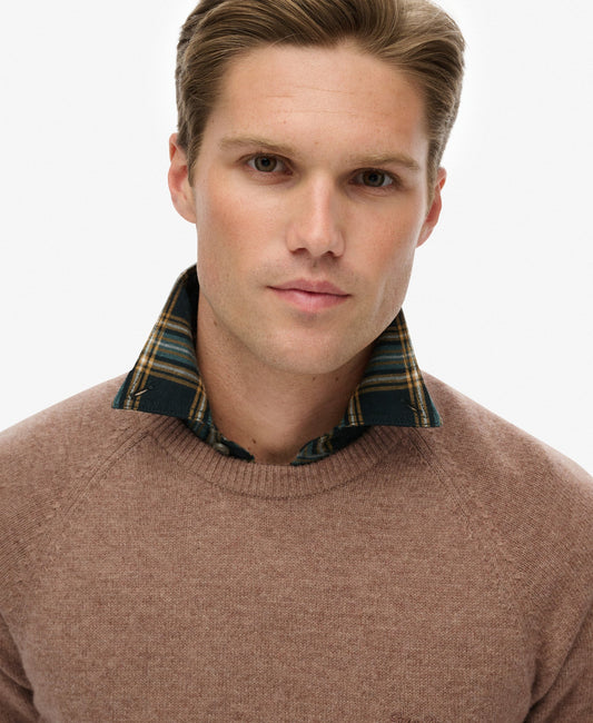 Wool Blend Jumper | Macadamia Brown Marle