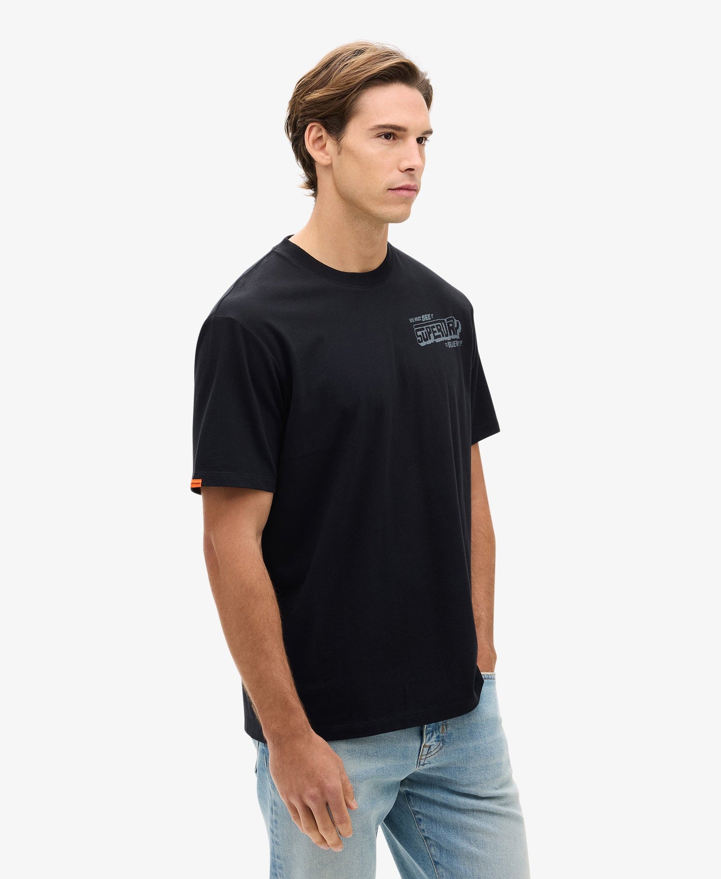 Movie Graphic Chest Tee | Black