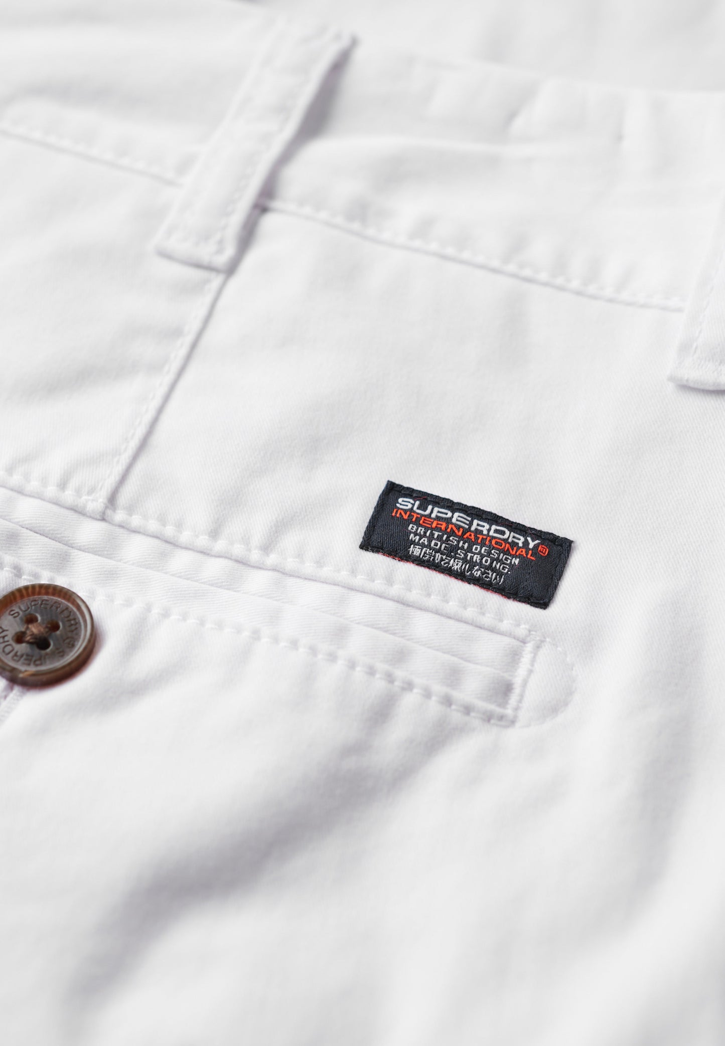 Vintage Slim Fit Chino Short | Optic