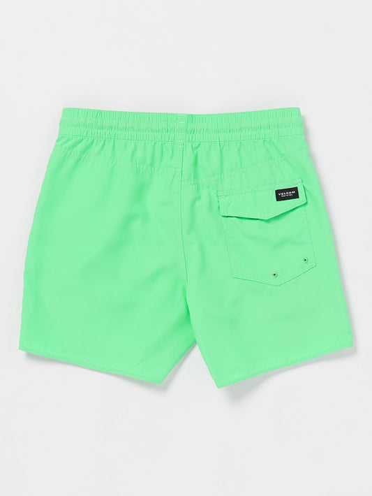 Lido Solid Elastic Waist Trunks