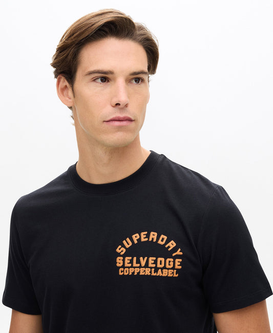 Copper Label Chest Tee | Black
