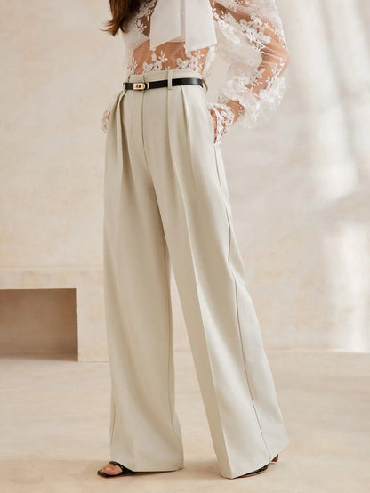 Women's Modern Stylish Simple Wide-Leg Suit Pants