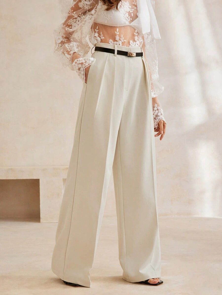 Women's Modern Stylish Simple Wide-Leg Suit Pants