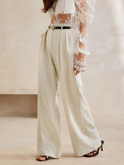 Women's Modern Stylish Simple Wide-Leg Suit Pants