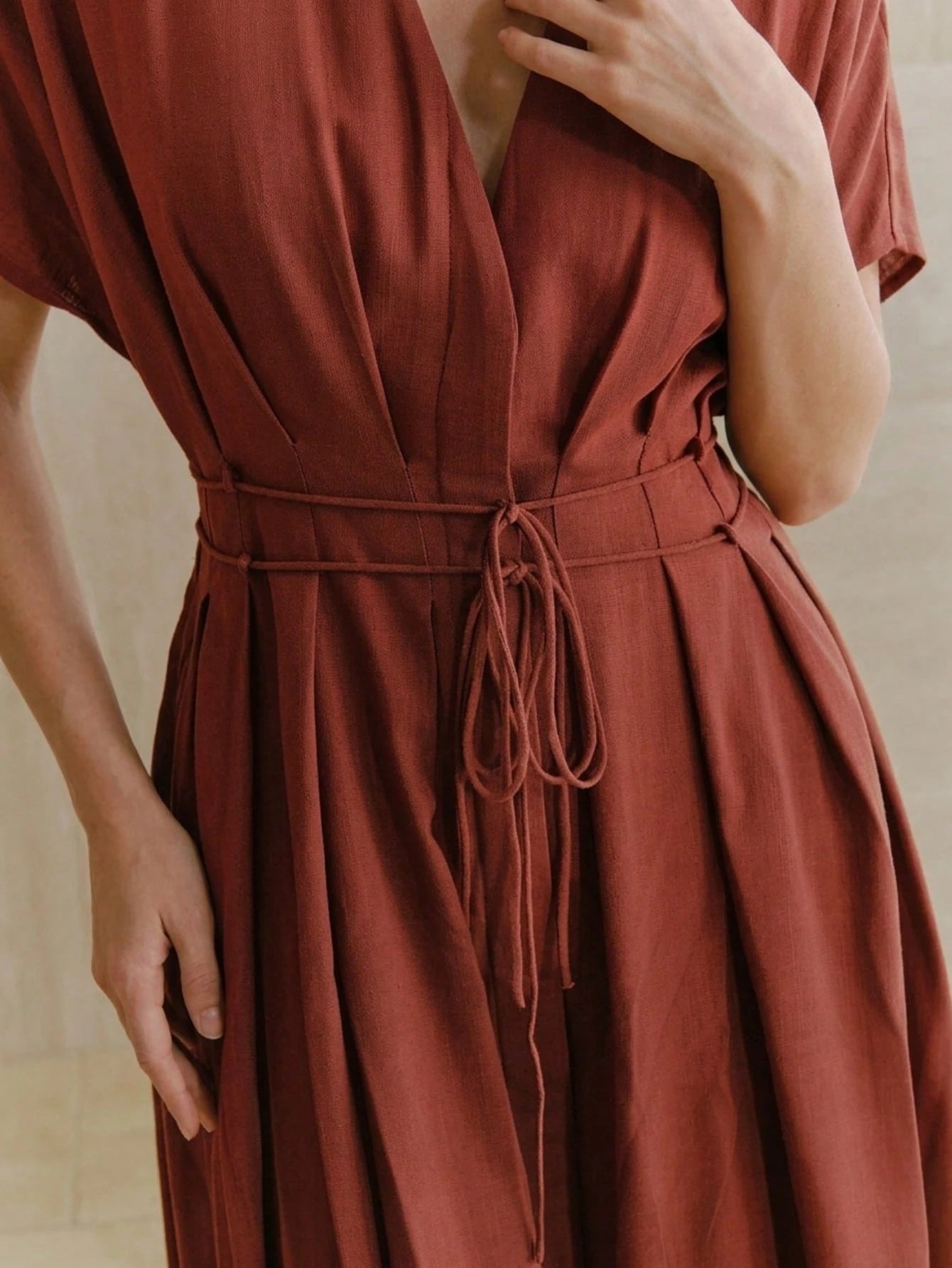 Women's New French Elegant Deep V-Neck  Dress