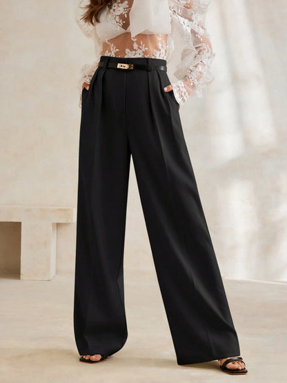 Women's Modern Stylish Simple Wide-Leg Suit Pants