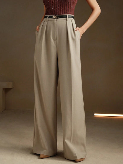 Women's Modern Stylish Simple Wide-Leg Suit Pants