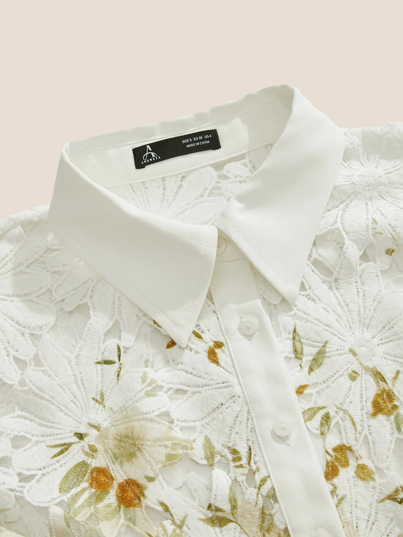 Women's Lightweight Luxury Versatile Printed Hollow Blouse