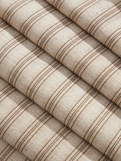 High Waist Pleated A-Line Striped Wide Leg Trousers