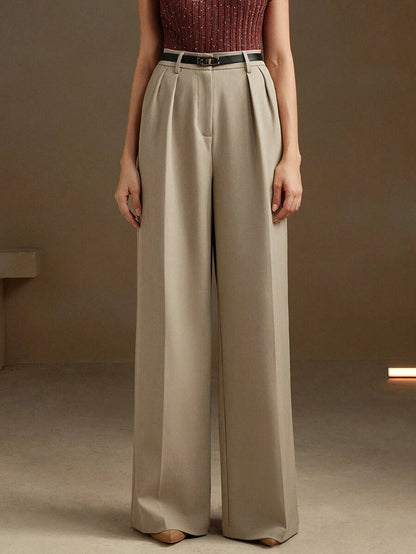Women's Modern Stylish Simple Wide-Leg Suit Pants