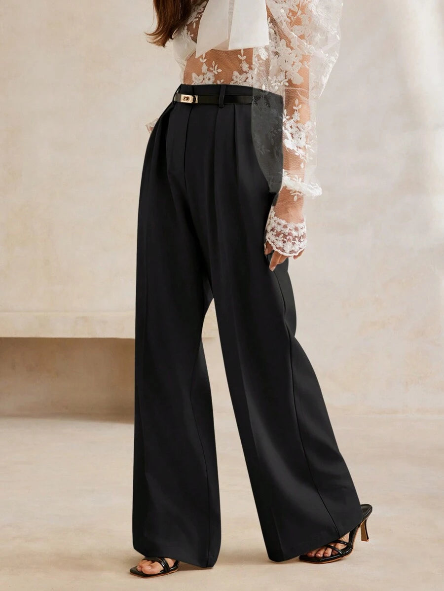 Women's Modern Stylish Simple Wide-Leg Suit Pants