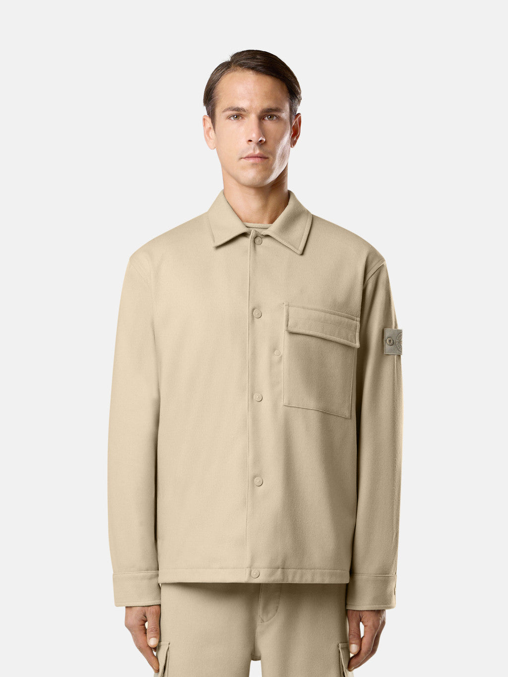 1200028 WOOL NYLON FLANNEL_STONE ISLAND GHOST
