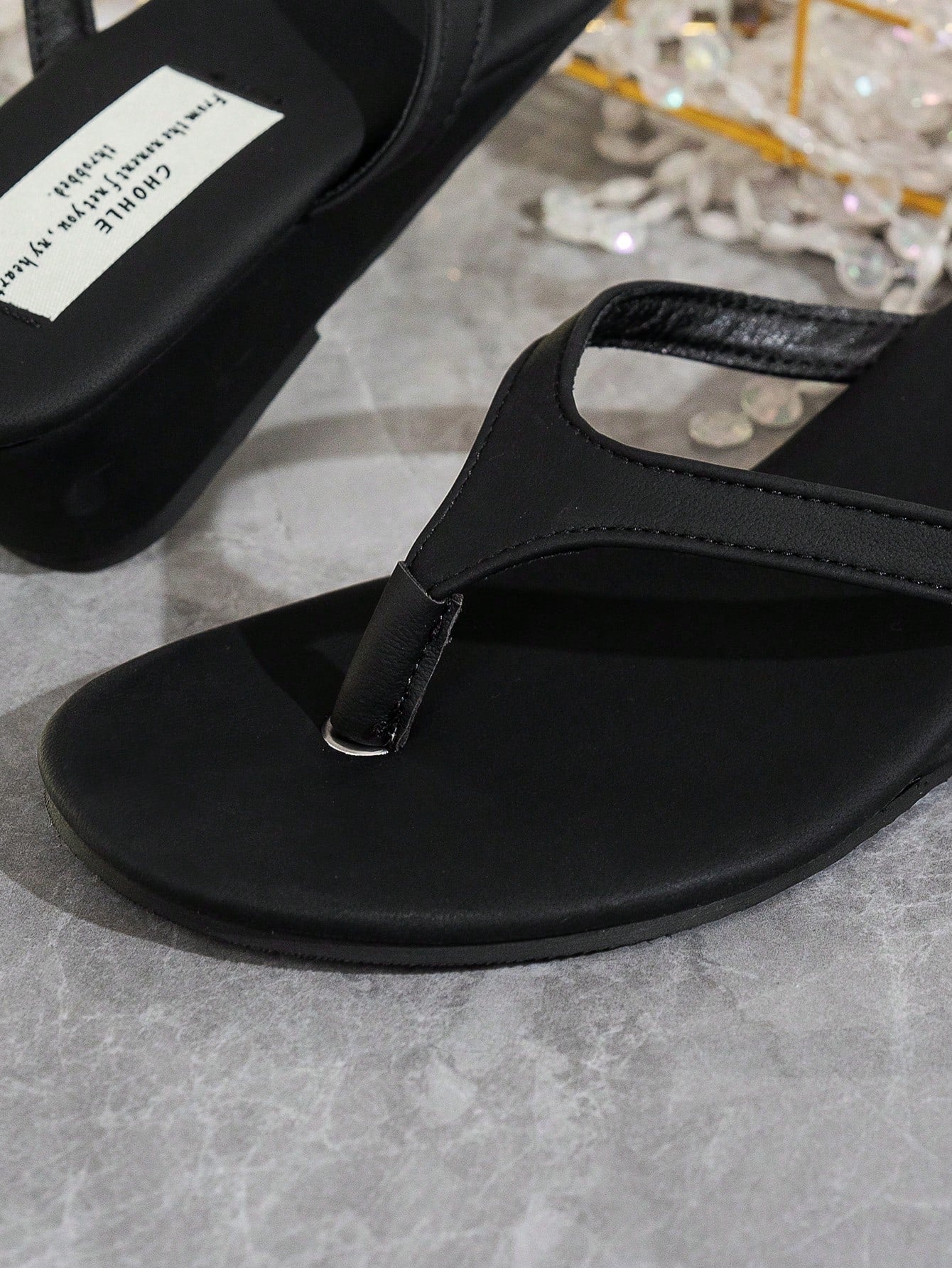 Women's Wedge Platform Thong Sandals