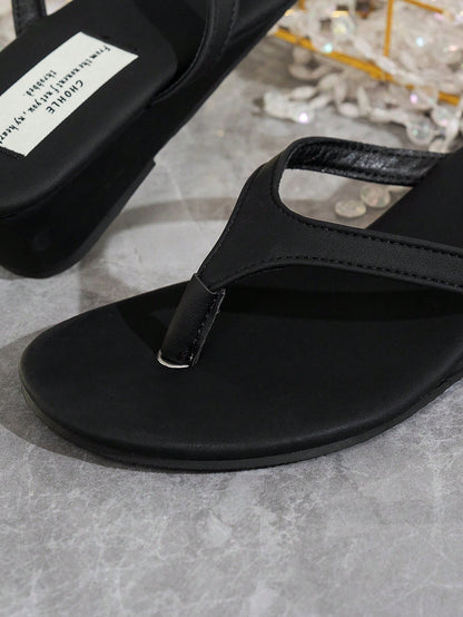 Women's Wedge Platform Thong Sandals