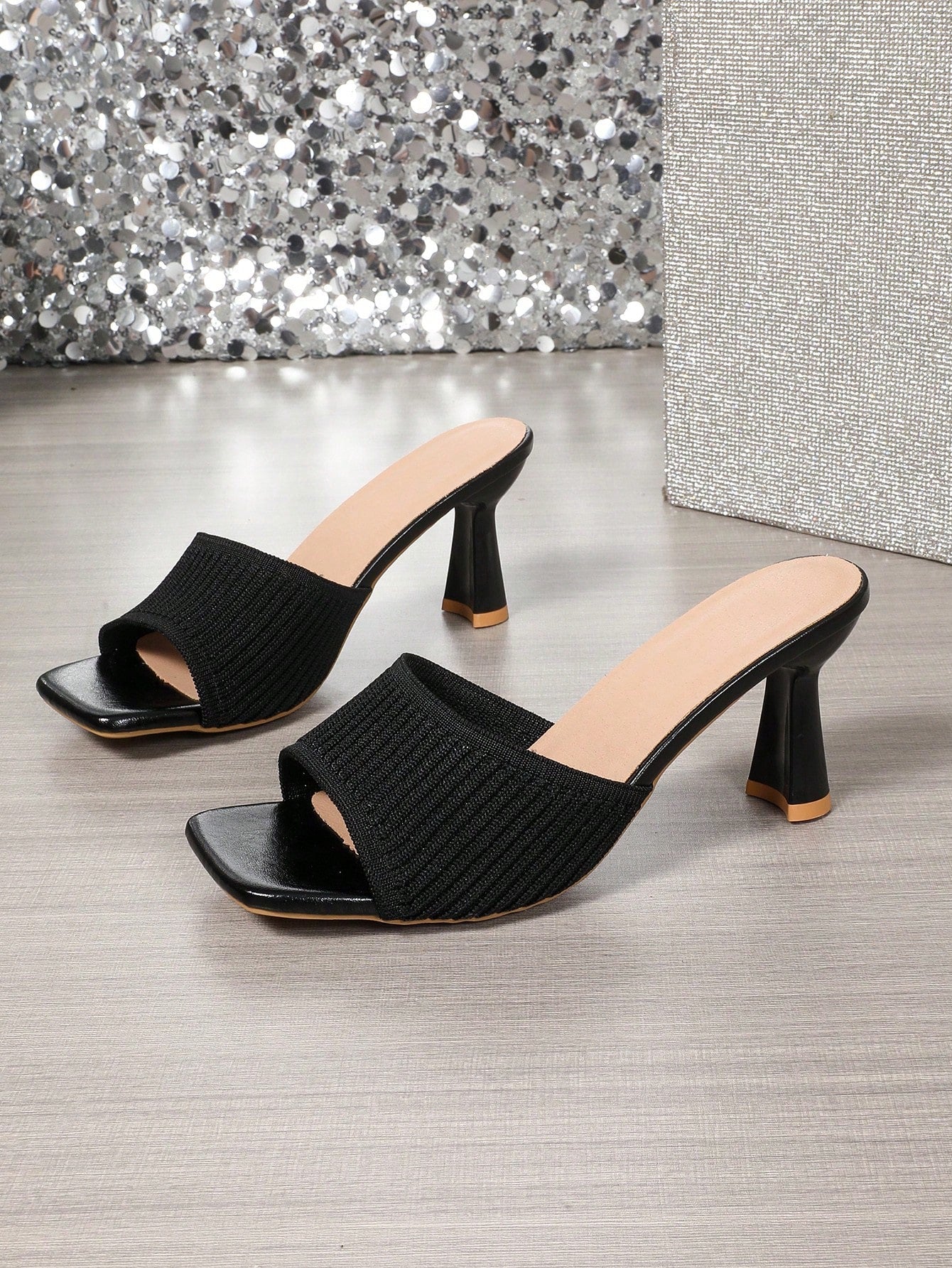 Women's Mid-Heel Slide Sandals