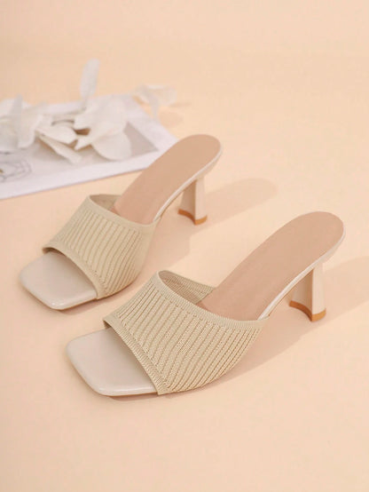 Women's Mid-Heel Slide Sandals