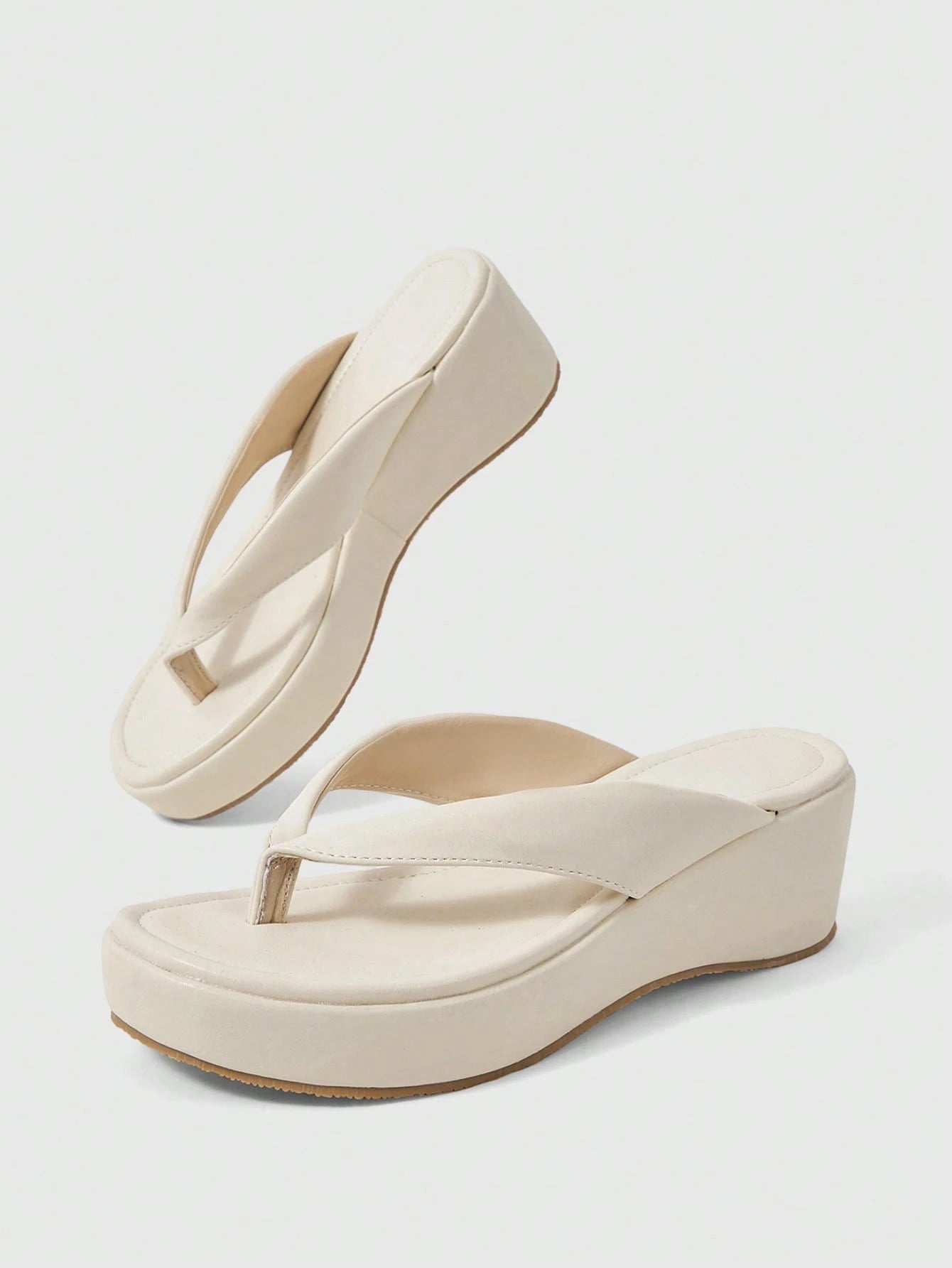Women's Open Toe Platform High-Heeled Flip-Flops