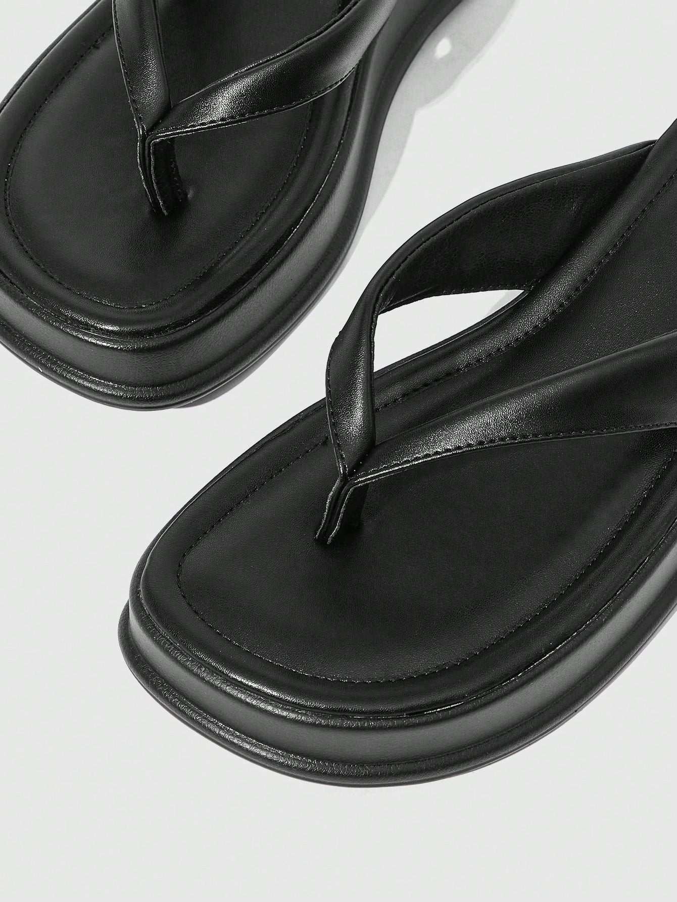 Women's Open Toe Platform High-Heeled Flip-Flops