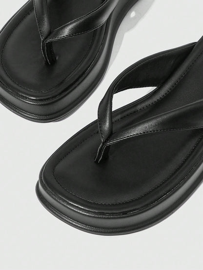Women's Open Toe Platform High-Heeled Flip-Flops