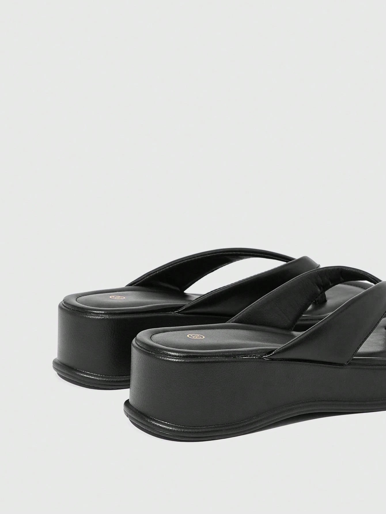 Women's Open Toe Platform High-Heeled Flip-Flops