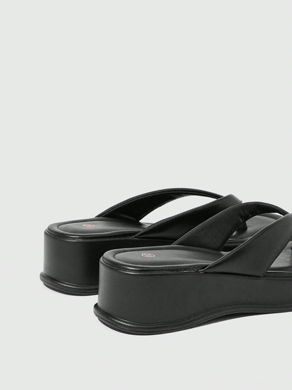 Women's Open Toe Platform High-Heeled Flip-Flops