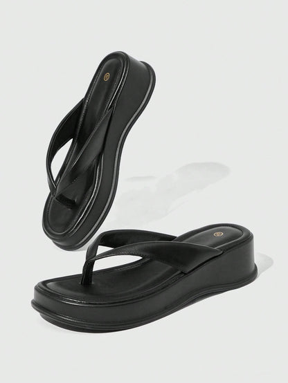 Women's Open Toe Platform High-Heeled Flip-Flops