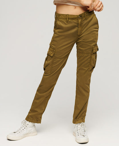 Mid Rise Slim Cargo | Khaki