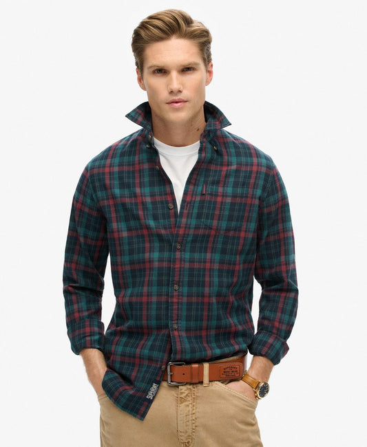 Organic Cotton Vintage Check Shirt | Montauk Check Navy