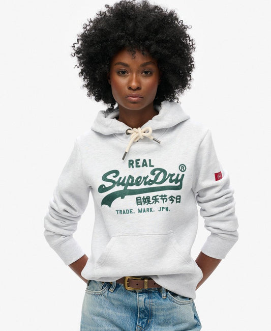 Embroidered Vintage Logo Graphic Hoodie | Ice Marle