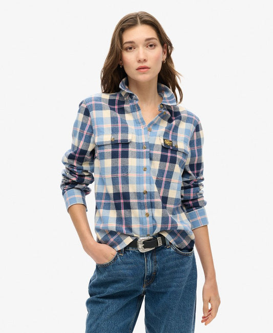Lumberjack Check Flannel Shirt | Classic Blue Check