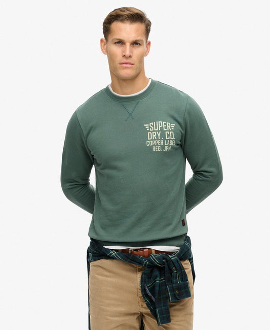 Copper Label Graphic Crew | Drius Green