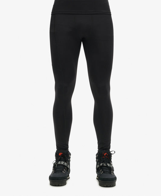 Ski Base Layer Slim Fit Legging | Black