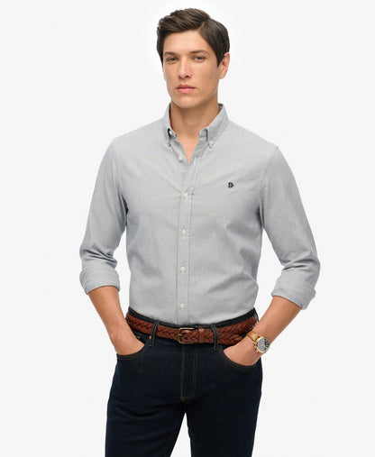 Classic Oxford Long Sleeve Shirt | Needle Ticking Stripe