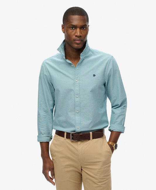 Classic Oxford Long Sleeve Shirt | Peppermint Chambray Oxford