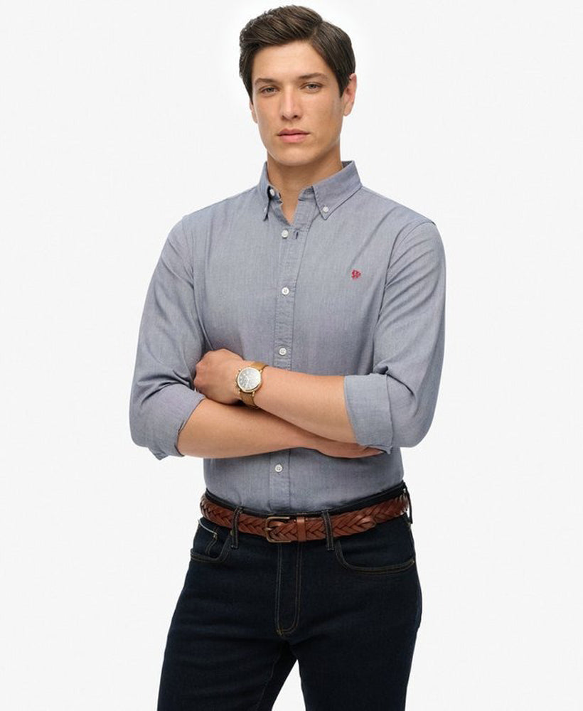 Classic Oxford Long Sleeve Shirt | Ocean Navy Chambray