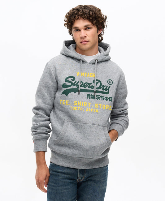 Vintage Logo Relaxed Hoodie | Flint Grey Grit