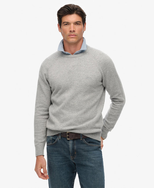 Wool Blend Jumper | Light Grey Marle