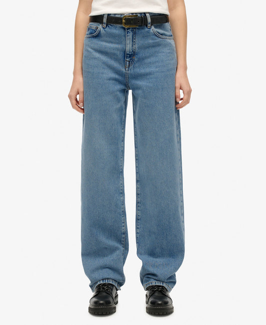 High Rise Wide Leg Jean | Mid Indigo Denim 30