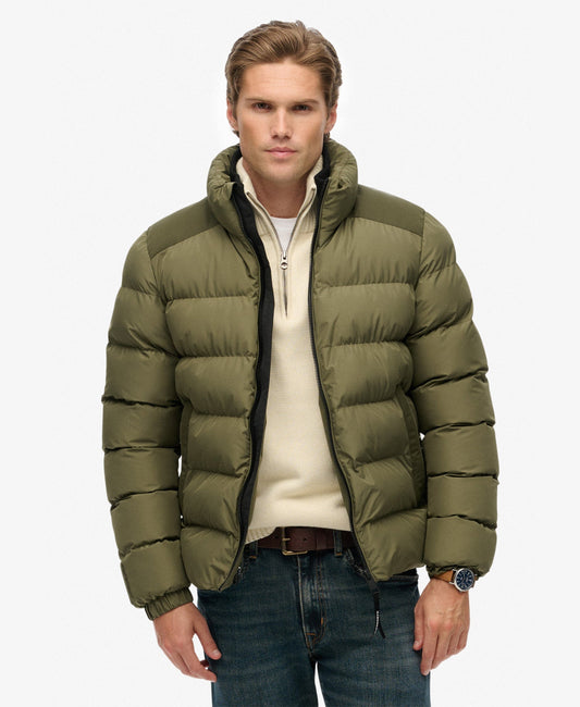 Sports Puffer Jacket | Shooting Olive