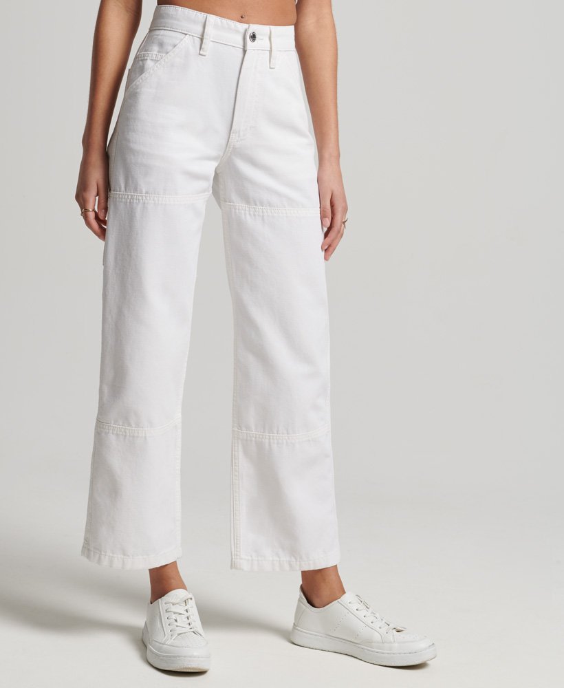 High Rise Carpenter Pants | Ecru 30