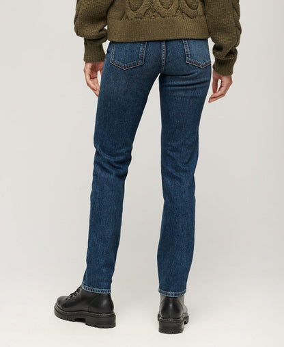 Organic Cotton Mid Rise Slim Jeans | Valley Blue 30