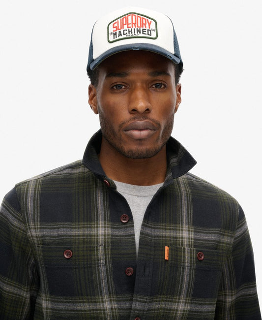 Vintage Check Overshirt | Boseman Check Black