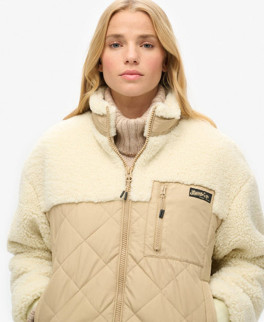 Workwear Fleece Hybrid Jacket | Urban Cream