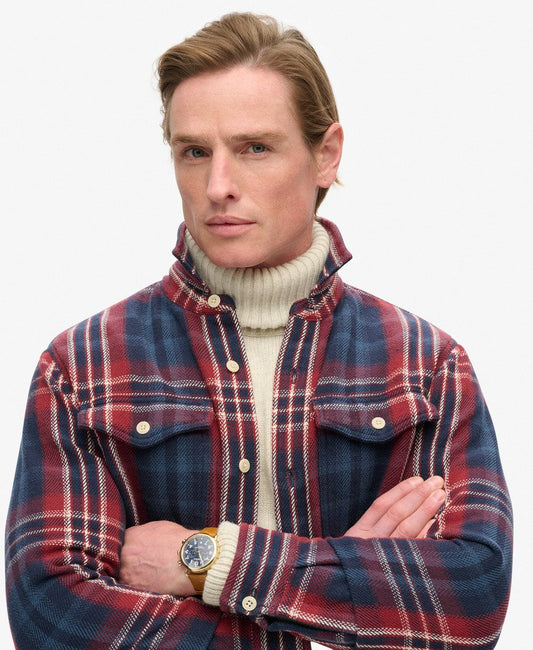 Merchant Heavy Checked Shirt | Merchant Check Navy