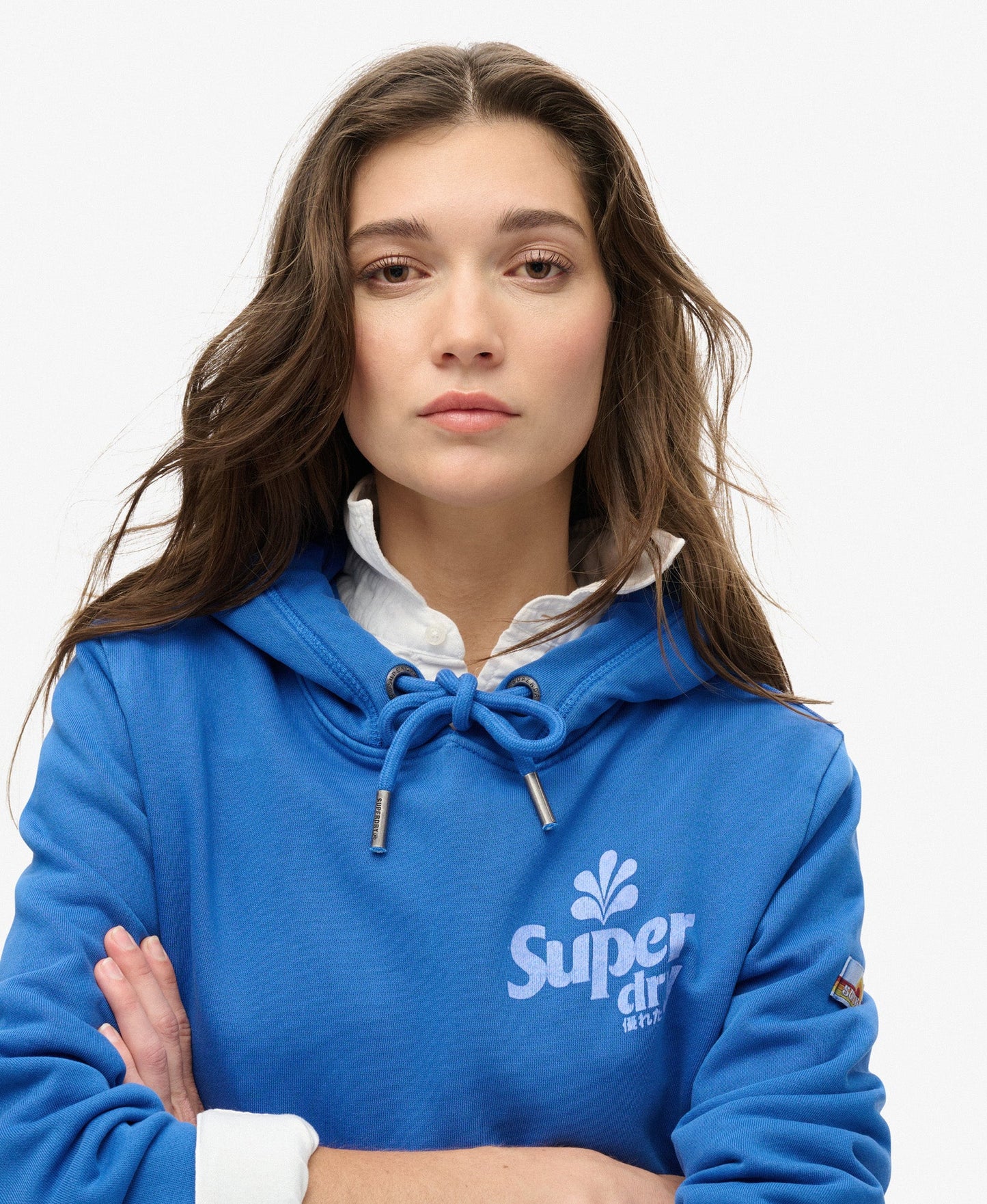 Cooper Tonal Logo Hoodie | Royal Mid Blue