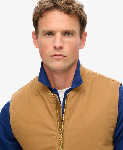 Surplus Workwear Vest | Denim Co Tobacco Brown