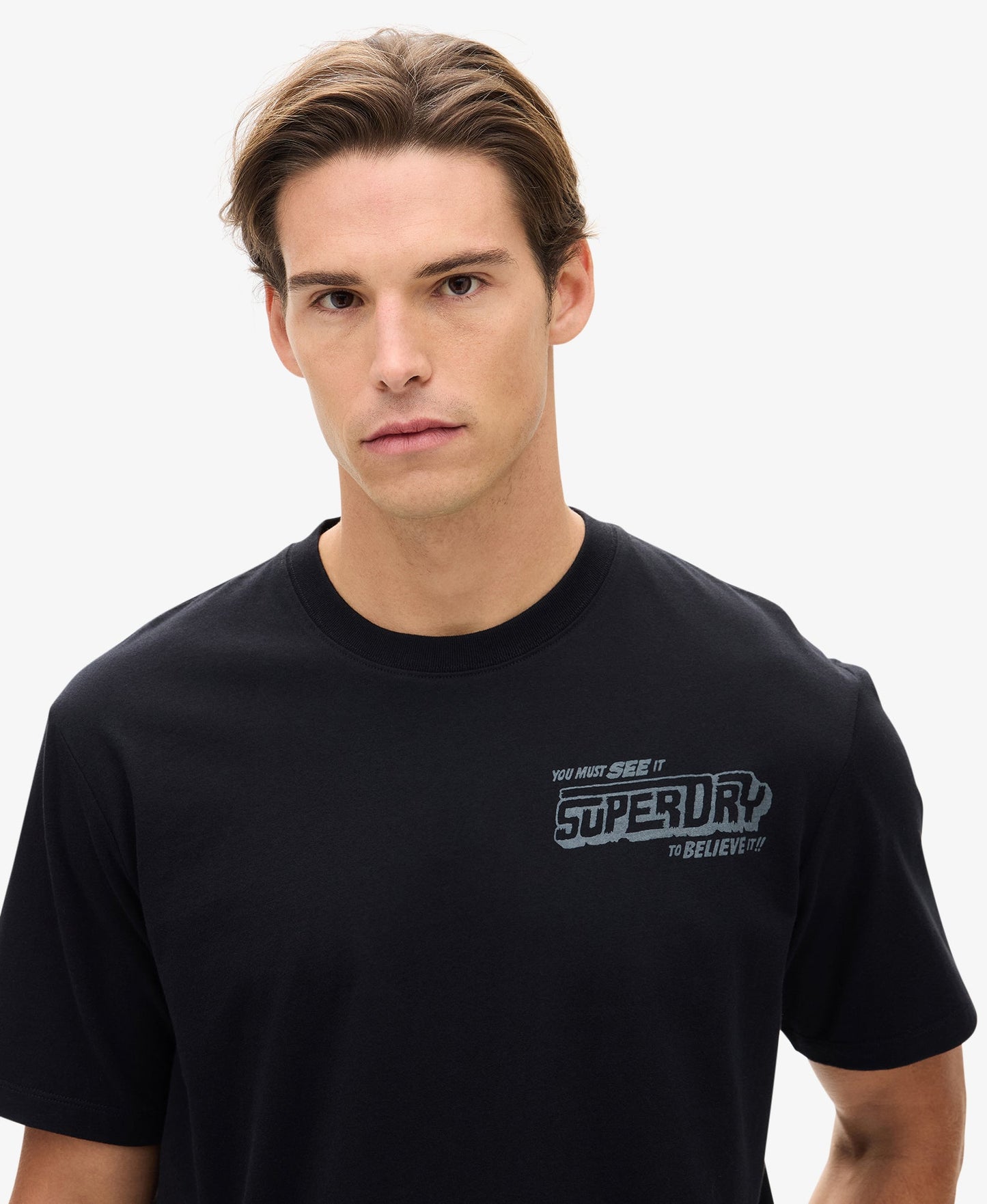 Movie Graphic Chest Tee | Black